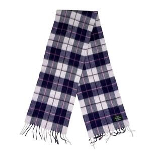 Ballantrae Edinburgh Wool Purple Plaid Scarf